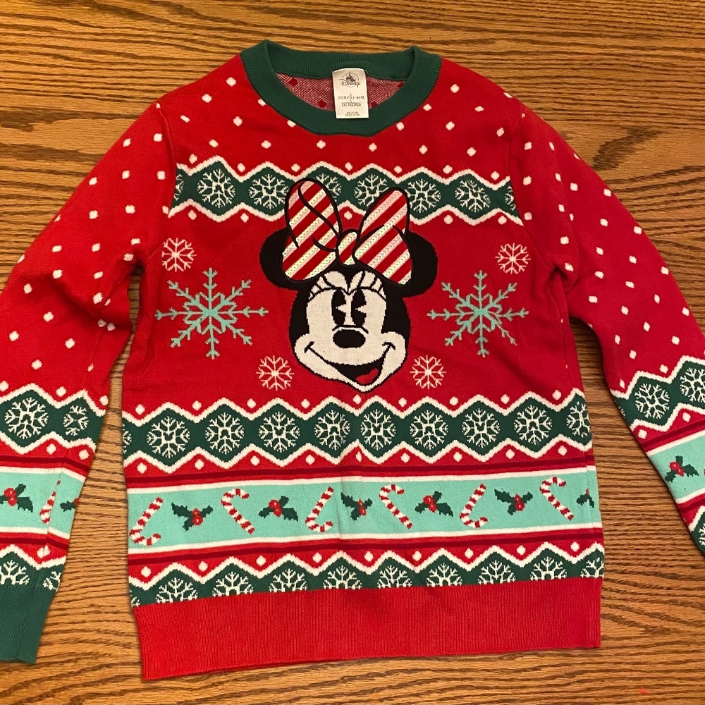Disney Christmas Minnie Sweater - Small